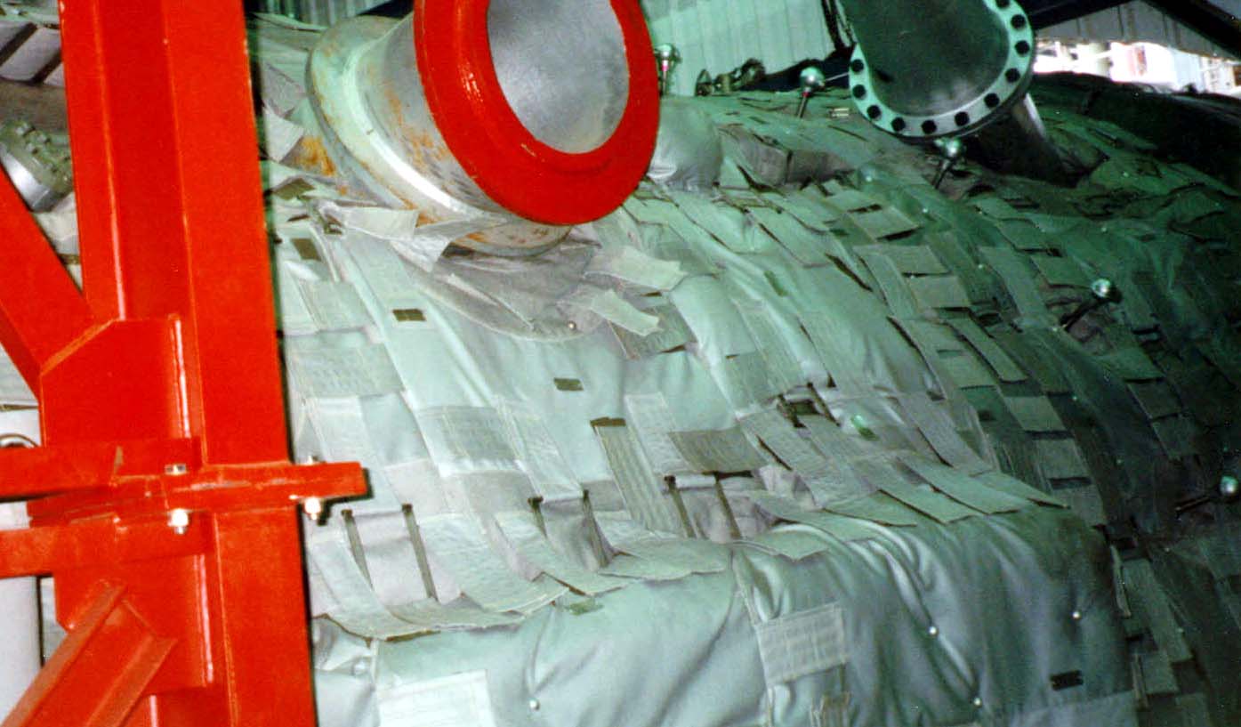 Isolierung für Grossturbinen: Hier Gasturbine